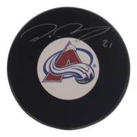 Peter Forsberg Signed Avalanche Logo Hockey Puck (COJO) at PristineAuction.com