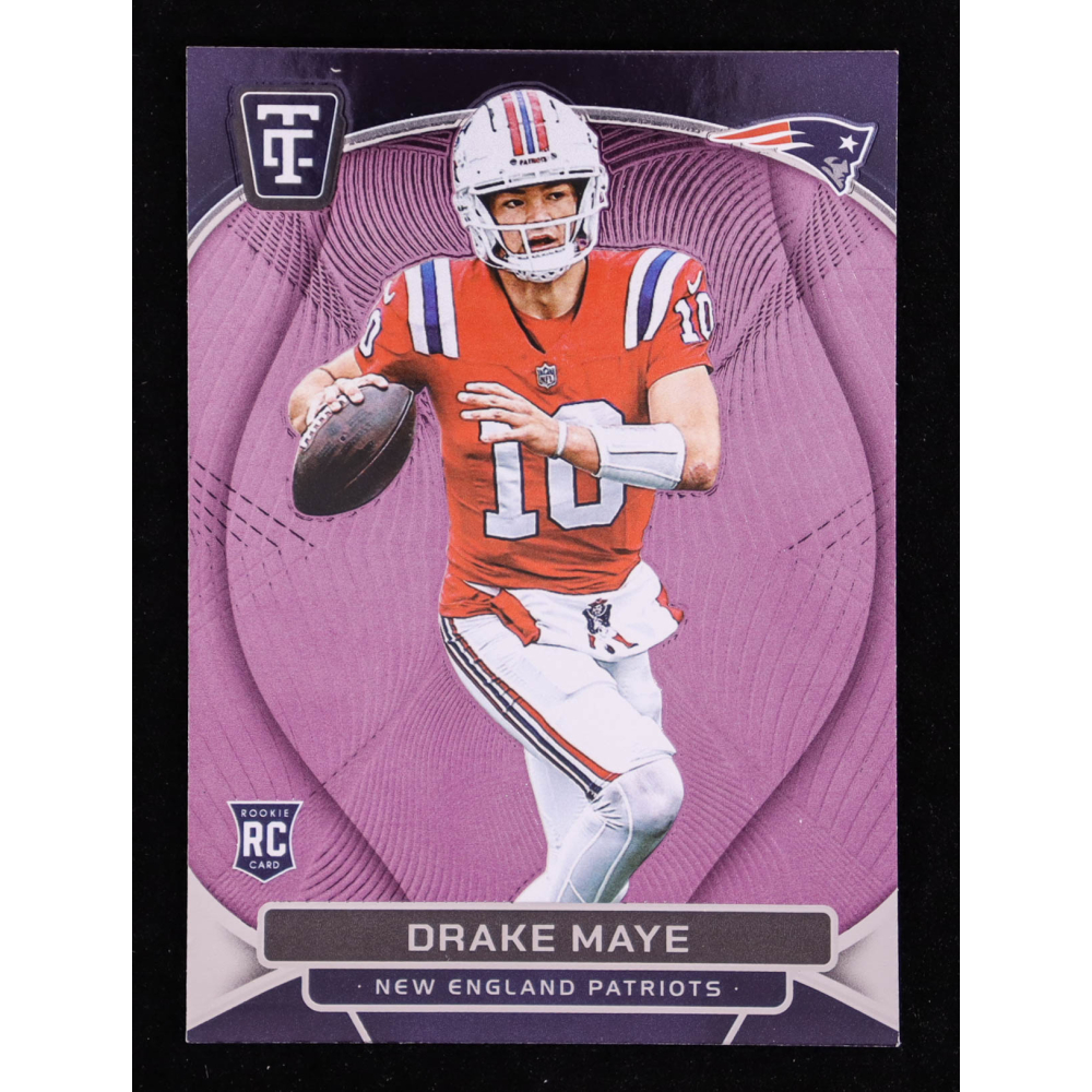 Drake Maye 2024 Totally Certified Mirror Purple #121 RC at PristineAuction.com