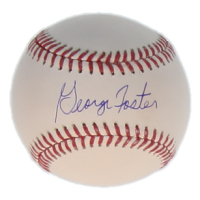 George Foster Signed OML Baseball (Schwartz) at PristineAuction.com