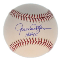 Rollie Fingers Signed OML Baseball Inscribed "HOF 92" (Schwartz) at PristineAuction.com