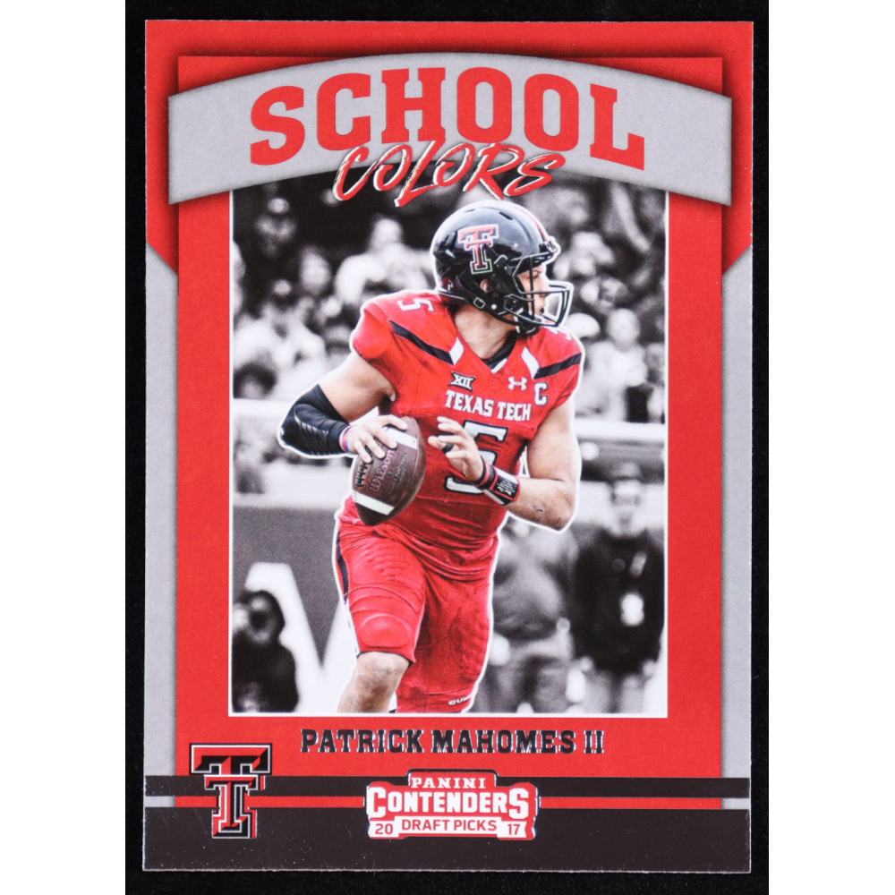 Patrick Mahomes II 2017 Panini Contenders Draft Picks School Colors #15 RC at PristineAuction.com