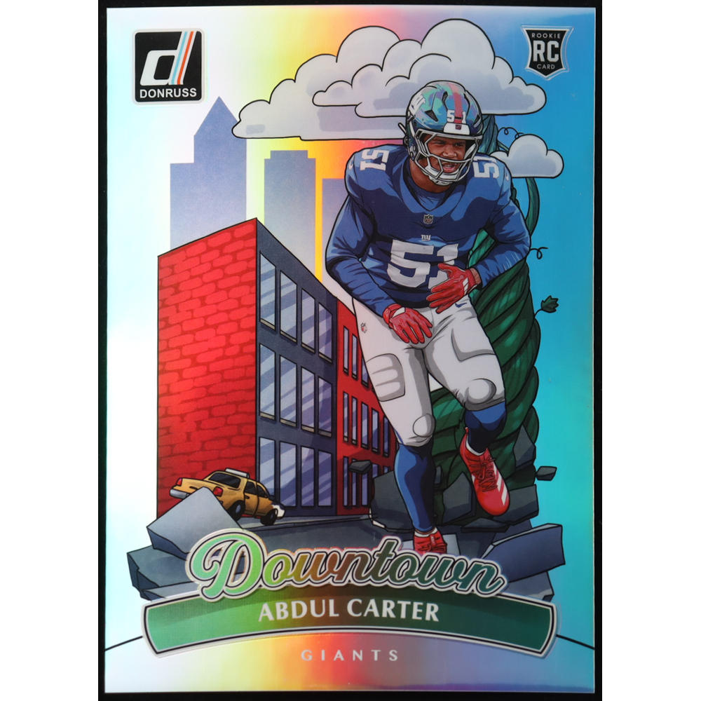 Abdul Carter 2025 Panini Donruss Football Oversized Downtown Jumbo #20 RC at PristineAuction.com