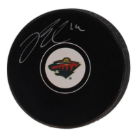 Joel Eriksson Ek Signed Wild Logo Hockey Puck (COJO) at PristineAuction.com