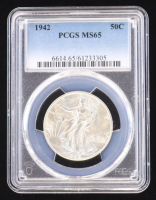 1942-S Walking Liberty 50 Cent Half Dollar (PCGS MS65) at PristineAuction.com