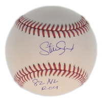 Steve Sax Signed OML Baseball Inscribed "82 NL ROY" (Schwartz) at PristineAuction.com