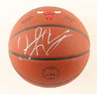 Dennis Rodman Signed Bulls Logo Basketball (Schwartz) at PristineAuction.com