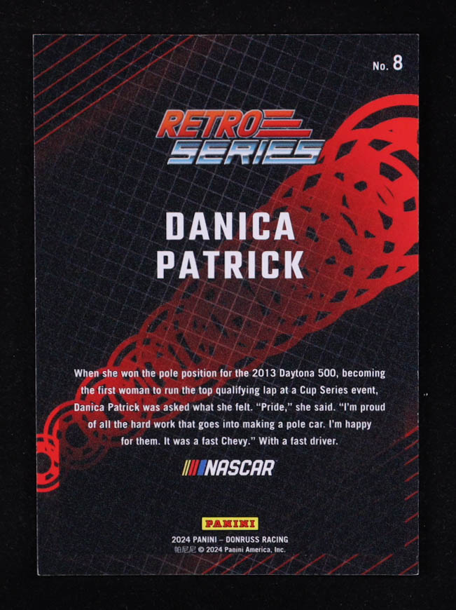 Danica Patrick 2024 Donruss Retro Series Gold Ice #8 #03/10 at PristineAuction.com Danica Patrick 2024 Donruss Retro Series Gold Ice #8 #03/10 at PristineAuction.com