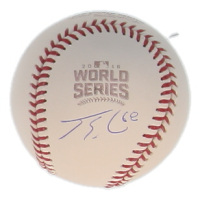 Jorge Soler Signed Official 2016 World Series Logo Baseball (Schwartz) at PristineAuction.com