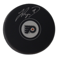 Jamie Drysdale Signed Flyers Logo Hockey Puck (COJO) at PristineAuction.com
