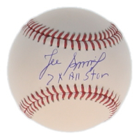 Lee Smith Signed OML Baseball Inscribed "7x All Star" (Schwartz) at PristineAuction.com