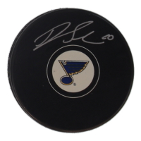 Brayden Schenn Signed Blues Logo Hockey Puck (COJO) at PristineAuction.com