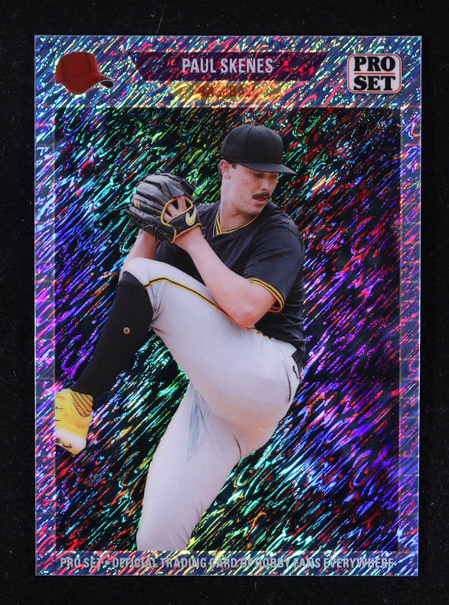 Paul Skenes 2024 Leaf Collective Promo '89 Pro Set Shimmer Light Blue #89B5 RC at PristineAuction.com Paul Skenes 2024 Leaf Collective Promo '89 Pro Set Shimmer Light Blue #89B5 RC at PristineAuction.com