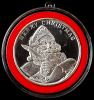 2011 Merry Christmas - Season's Greetings 1 Troy oz .999 Fine Silver Round at PristineAuction.com
