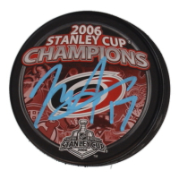 Rod Brind'Amour Signed Hurricanes 2006 Stanley Cup Champions Logo Hockey Puck (COJO) at PristineAuction.com