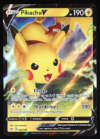Pikachu V 2020 Pokemon Sword & Shield Vivid Voltage #043 at PristineAuction.com