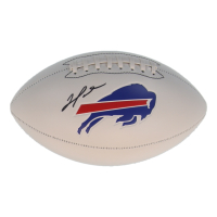 Damar Hamlin Signed Bills Logo Football (Schwartz) at PristineAuction.com