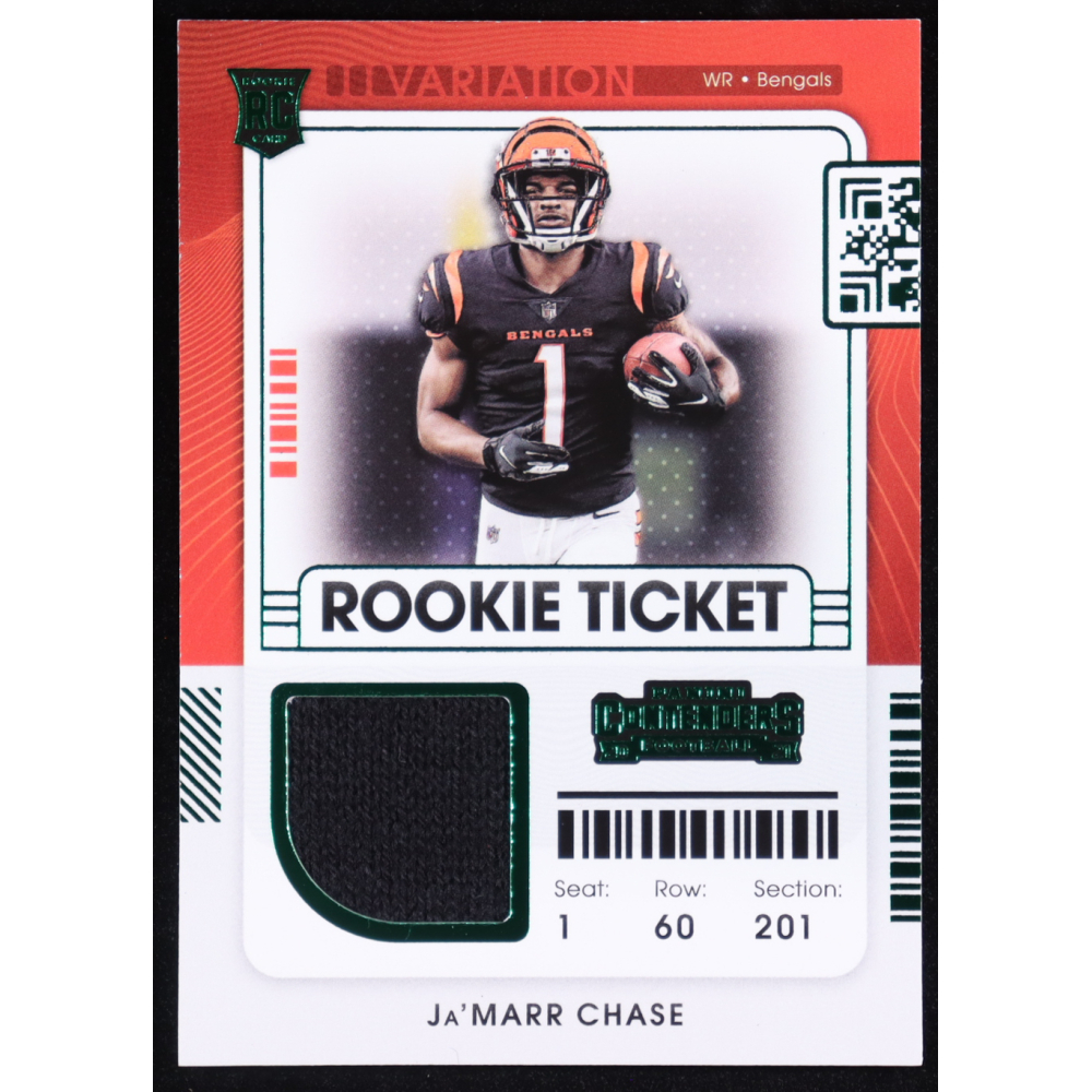 Ja'Marr Chase 2021 Panini Contenders Rookie Ticket #RSV-JMC RC at PristineAuction.com