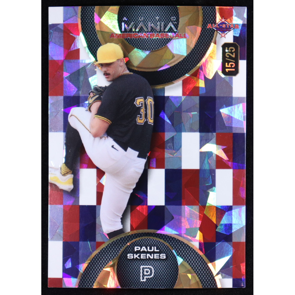 Paul Skenes 2024 Wild Card AutoMania American Baseball All Star #AMAC-PS RC #15/25 at PristineAuction.com