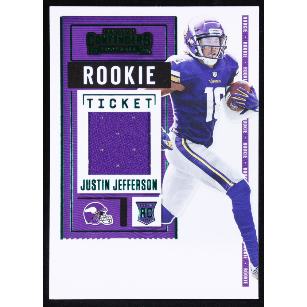 Justin Jefferson 2020 Panini Contenders Rookie Ticket #RSV-JJE RC at PristineAuction.com