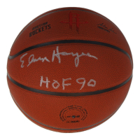Elvin Hayes Signed Rockets Logo NBA Basketball Inscribed "HOF 90" (Schwartz) at PristineAuction.com