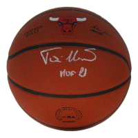 Toni Kukoc Signed Bulls Logo Basketball Inscribed "HOF '21" (Schwartz) at PristineAuction.com