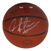 Dennis Rodman Signed Bulls Logo Basketball (Schwartz) at PristineAuction.com
