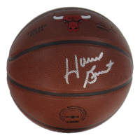 Horace Grant Signed Bulls Logo Basketball (Schwartz) at PristineAuction.com