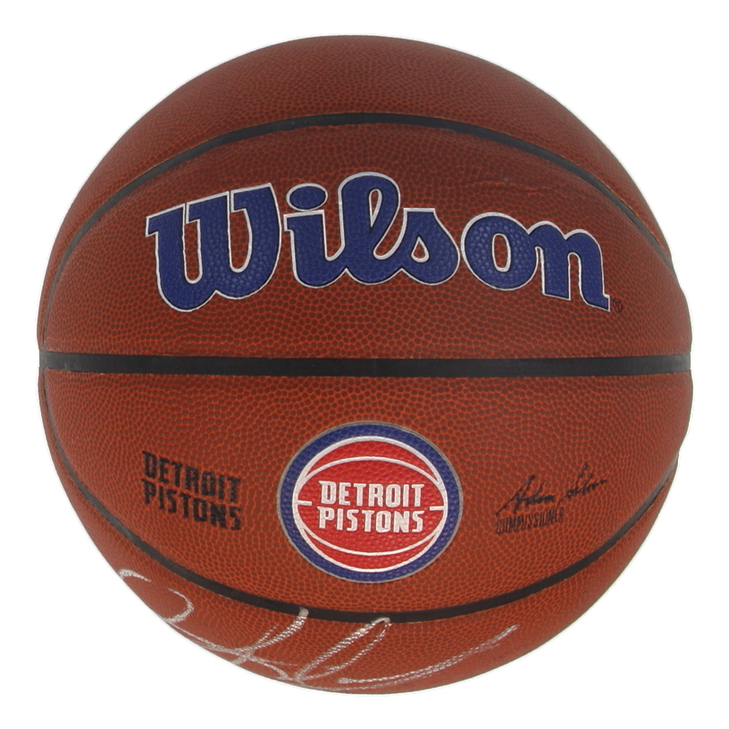 Dennis Rodman Signed Pistons Logo Basketball (Schwartz) at PristineAuction.com Dennis Rodman Signed Pistons Logo Basketball (Schwartz) at PristineAuction.com