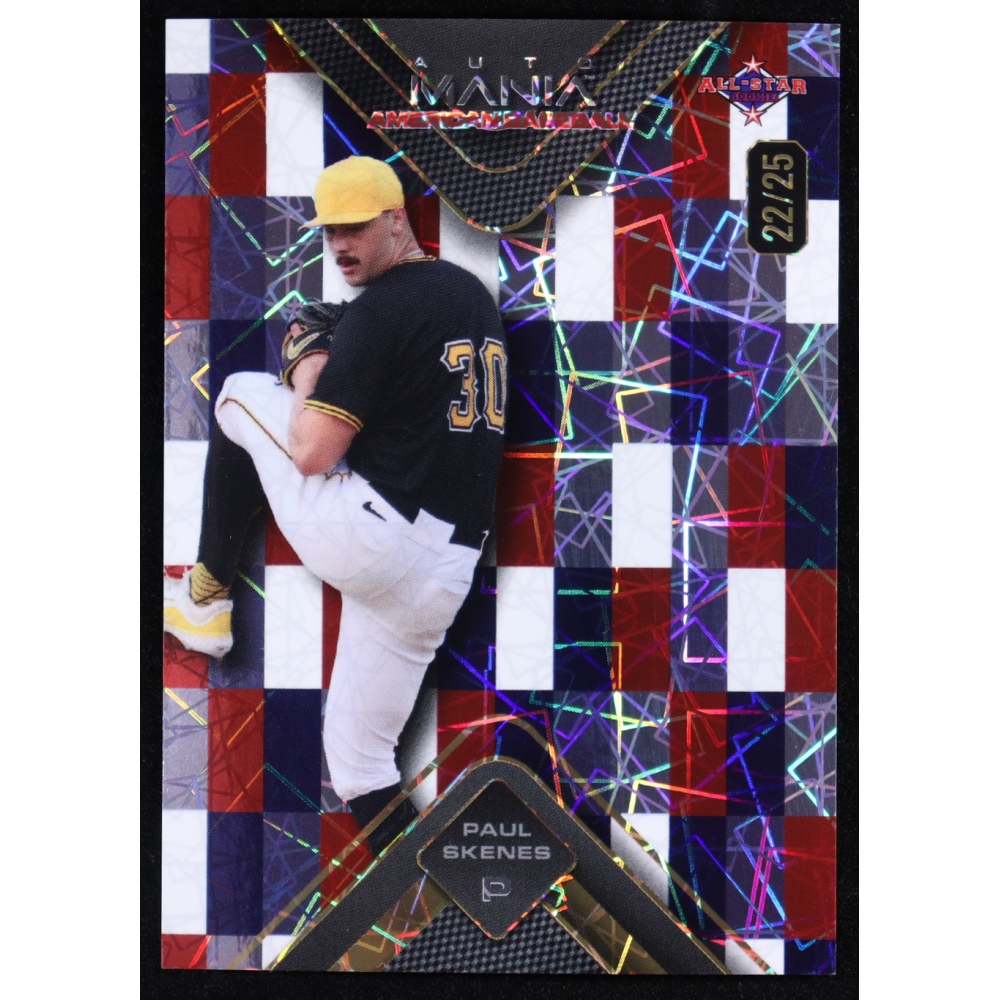 Paul Skenes 2024 Wild Card AutoMania American Baseball All Star #AMAT-PS RC #22/25 at PristineAuction.com
