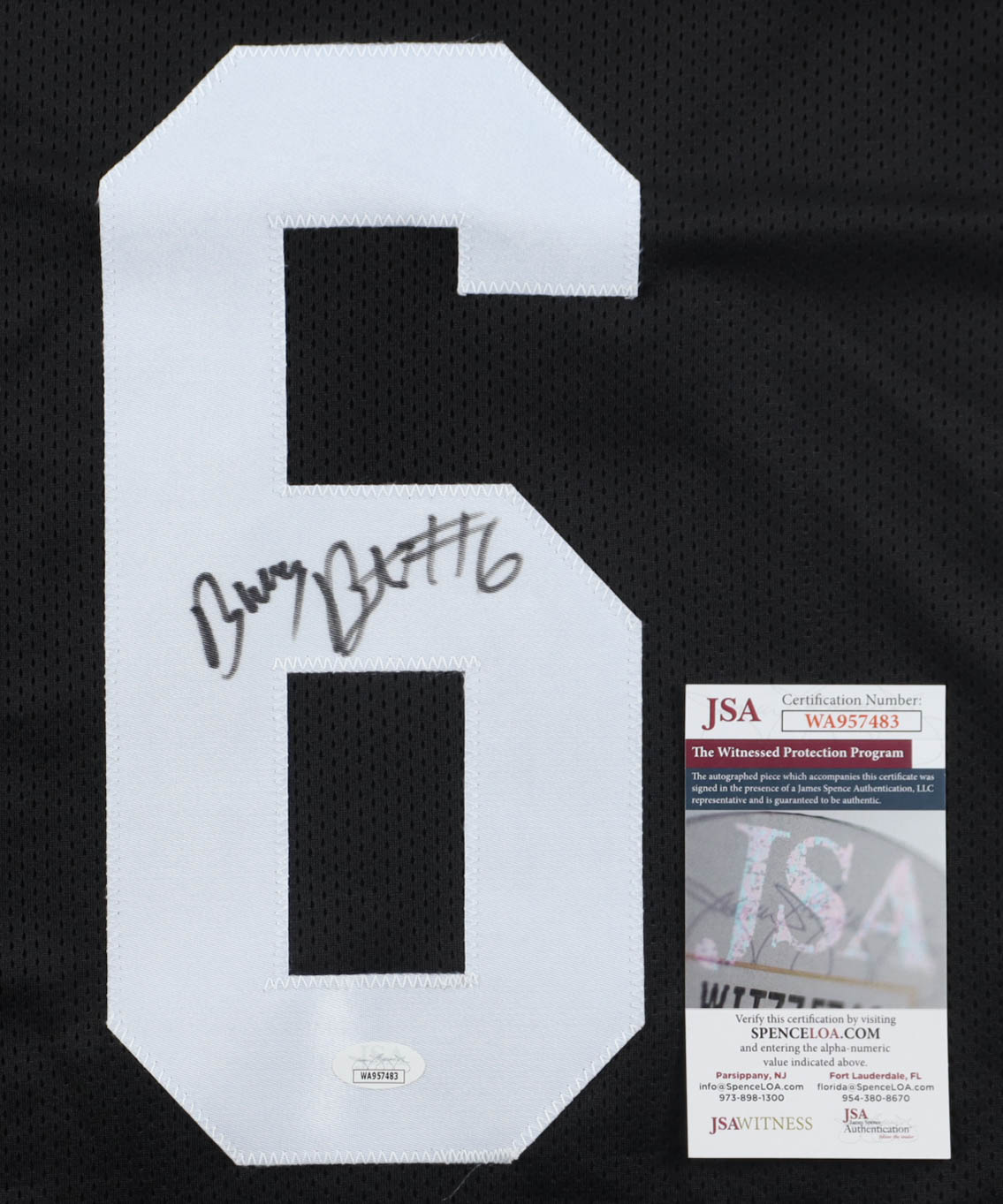 Bubby Brister Signed Jersey (JSA) at PristineAuction.com Bubby Brister Signed Jersey (JSA) at PristineAuction.com