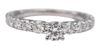 1.50 Carats Natural & Lab Grown Diamond Engagement Ring E, VS1 | $3,500 Estimated Retail Value (UGL Cert) | Round Brilliant Cut at PristineAuction.com