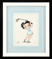 "Betty Boop: Golf Mini" Custom Framed Serigraph Display at PristineAuction.com