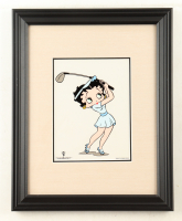 "Betty Boop: Golf Mini" Custom Framed Serigraph Display at PristineAuction.com