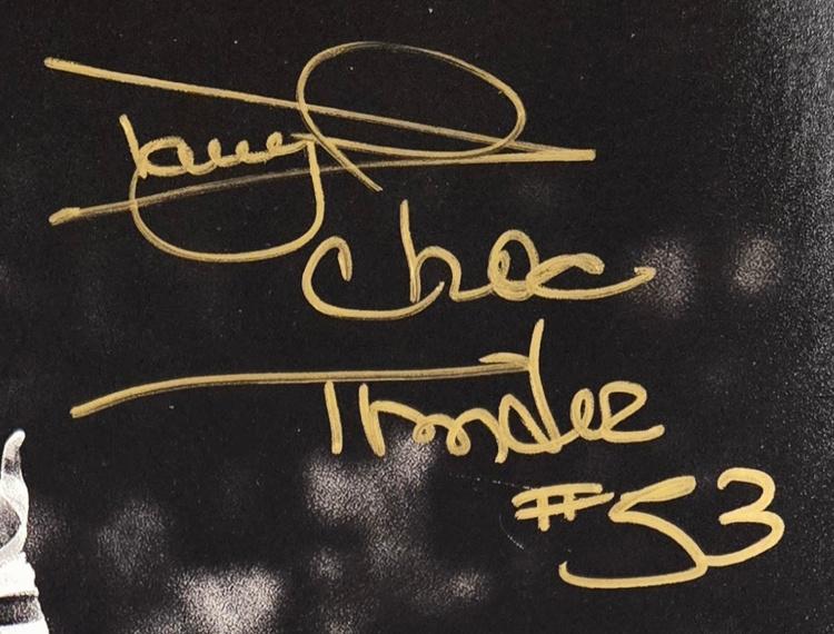 Darryl Dawkins Signed Sixers 11x14 Photo Inscribed "Choc Thunder" (JSA) at PristineAuction.com Darryl Dawkins Signed Sixers 11x14 Photo Inscribed "Choc Thunder" (JSA) at PristineAuction.com