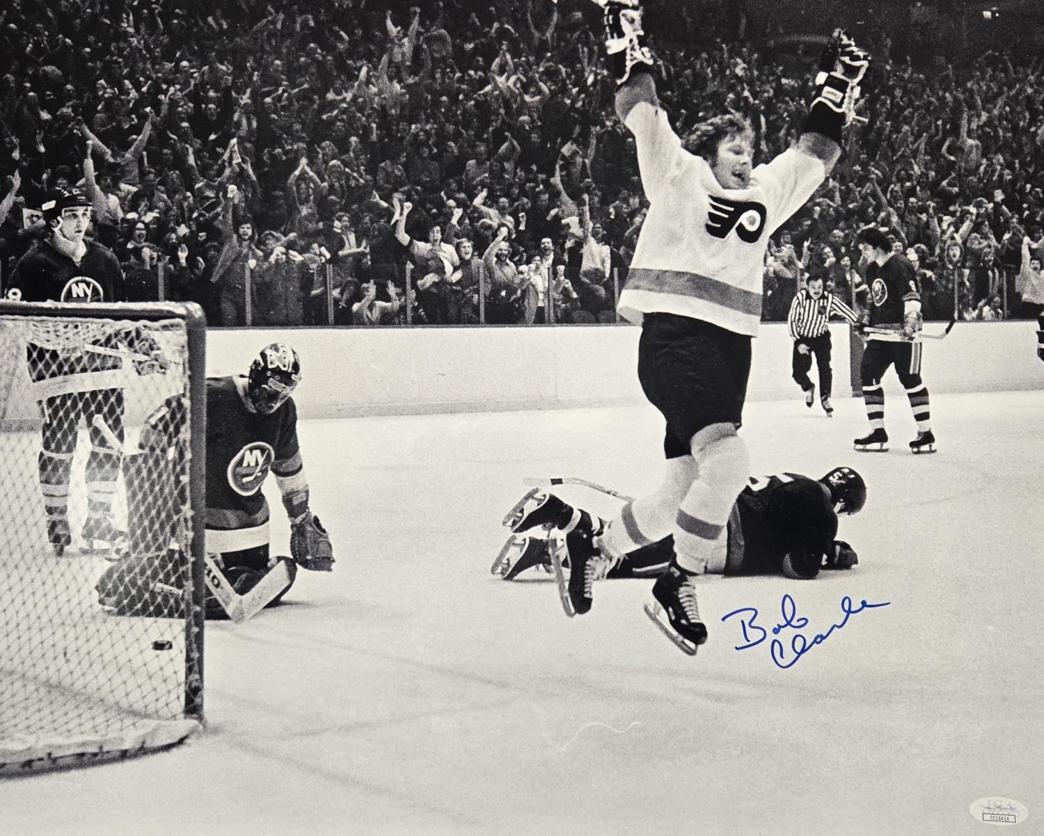 Bob Clarke Signed Flyers 16x20 Photo (JSA) at PristineAuction.com Bob Clarke Signed Flyers 16x20 Photo (JSA) at PristineAuction.com