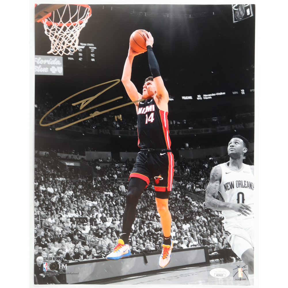 Tyler Herro Signed Heat 11x14 Photo (JSA) at PristineAuction.com
