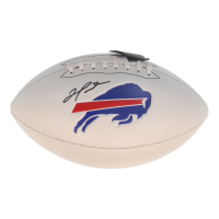 Damar Hamlin Signed Bills Logo Football (Schwartz) at PristineAuction.com
