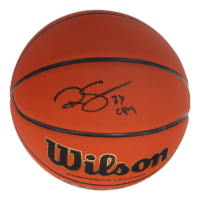 Ralph Sampson Signed Wilson NCAA Basketball Inscribed "3x C'POY" (Schwartz) at PristineAuction.com