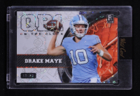 Drake Maye 2023 Wild Card QB1 On The Clock Platinum Orange Donut Circles #OCW-DM1 #12/25 RC at PristineAuction.com