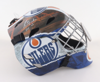 Grant Fuhr Signed Oilers Goalie Mask Inscribed "HOF 03" (Schwartz) at PristineAuction.com