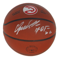 Dominique Wilkins Signed Hawks Logo Basketball Inscribed "HOF 06" (Schwartz) at PristineAuction.com