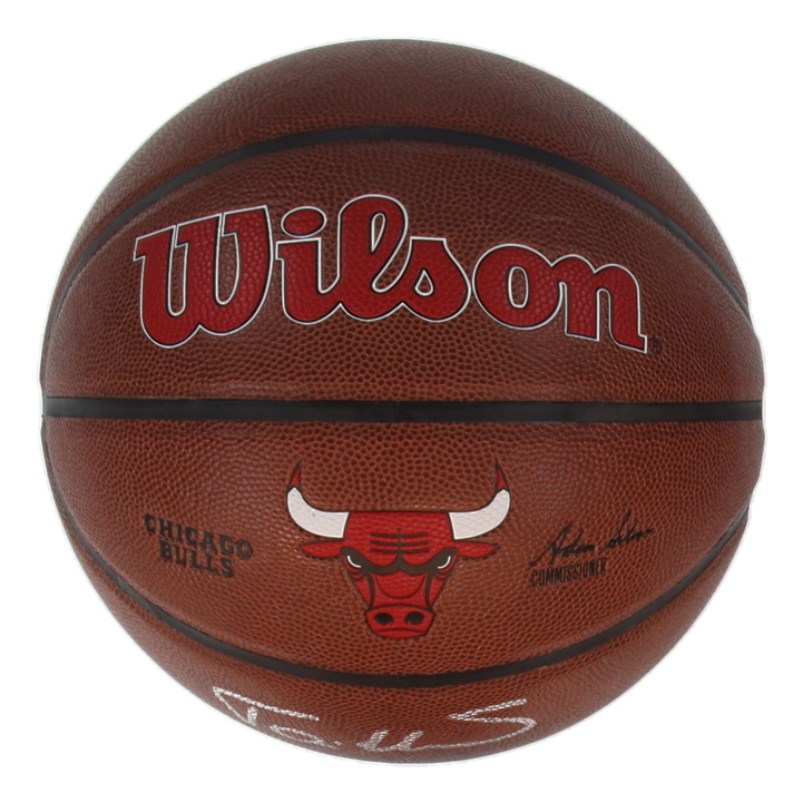 Toni Kukoc Signed Bulls Logo Basketball (Schwartz) at PristineAuction.com Toni Kukoc Signed Bulls Logo Basketball (Schwartz) at PristineAuction.com