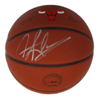 Dennis Rodman Signed Bulls Logo Basketball (Schwartz) at PristineAuction.com