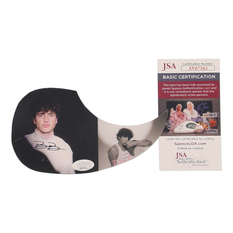 Benson Boone Signed "Pulse" Custom Insert Pickguard (JSA) at PristineAuction.com Benson Boone Signed "Pulse" Custom Insert Pickguard (JSA) at PristineAuction.com