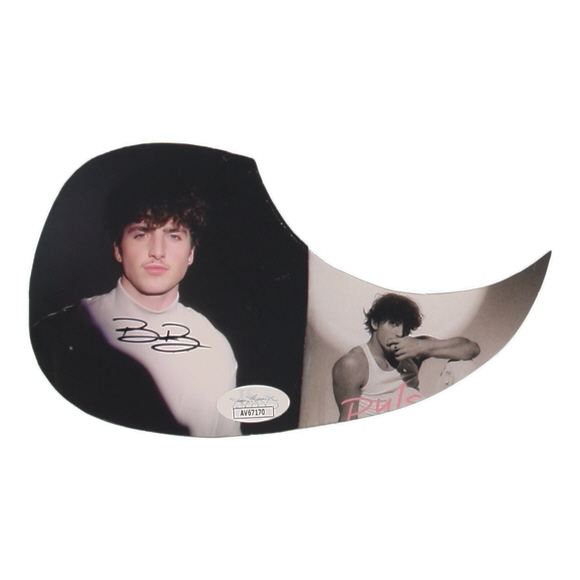 Benson Boone Signed "Pulse" Custom Insert Pickguard (JSA) at PristineAuction.com Benson Boone Signed "Pulse" Custom Insert Pickguard (JSA) at PristineAuction.com