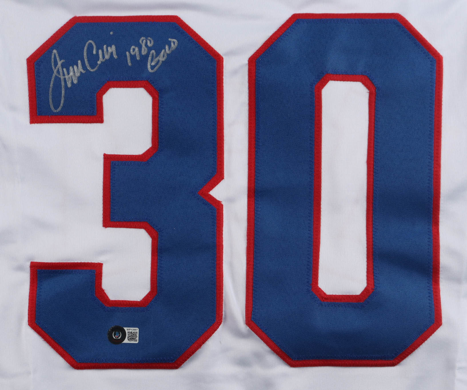 Jim Craig Signed Jersey Inscribed "1980 Gold" (Beckett) at PristineAuction.com Jim Craig Signed Jersey Inscribed "1980 Gold" (Beckett) at PristineAuction.com