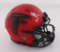 Bijan Robinson Signed Falcons Rave Alternate Speed Mini Helmet (Beckett) at PristineAuction.com
