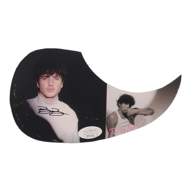 Benson Boone Signed "Pulse" Custom Insert Pickguard (JSA) at PristineAuction.com Benson Boone Signed "Pulse" Custom Insert Pickguard (JSA) at PristineAuction.com