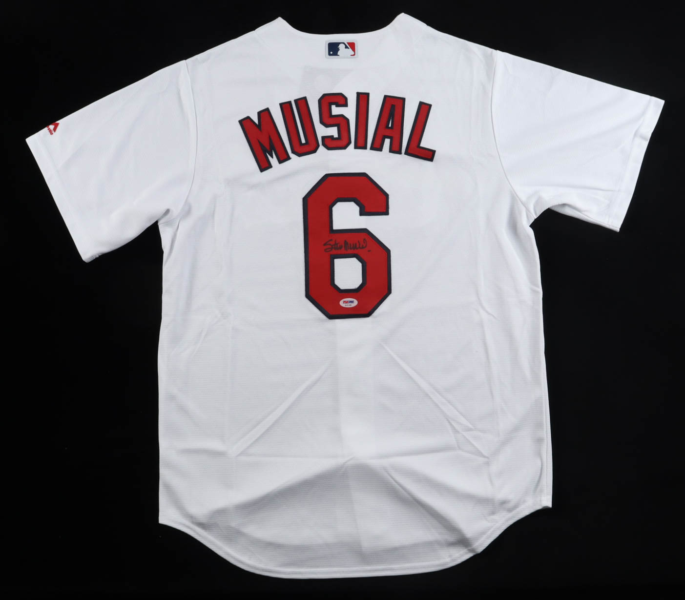 Stan Musial Signed Cardinals Majestic Authentic Jersey (PSA) at PristineAuction.com Stan Musial Signed Cardinals Majestic Authentic Jersey (PSA) at PristineAuction.com