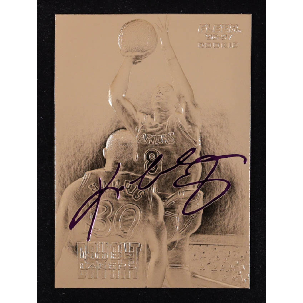Kobe Bryant 1996-97 Fleer Purple Signature 23Kt Gold RC at PristineAuction.com